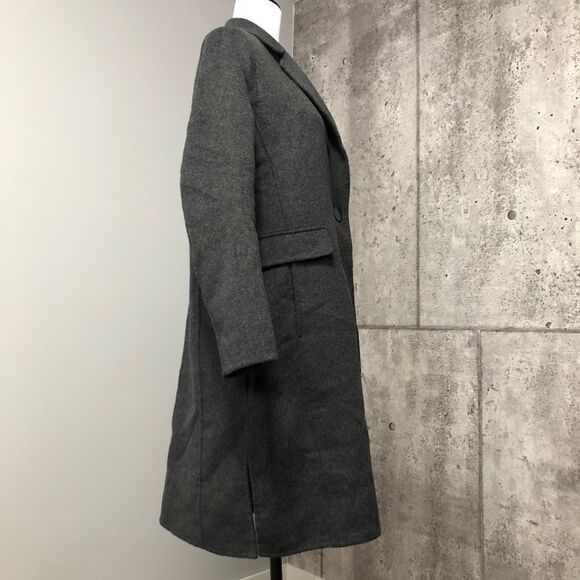 hotel Particulier Single Button Wool Blend Coat - Picture 2 of 13